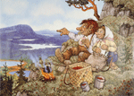 På berget